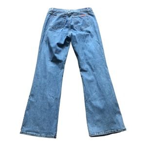 NYDI Tummy Tuck Jeans Size 14 Women's Blue High Waist Rhinestones Studded